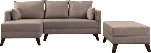 Kutna garnitura BELLA CORNER 2 lijeva, krem, Bella Corner Sofa Left 2 - Cream