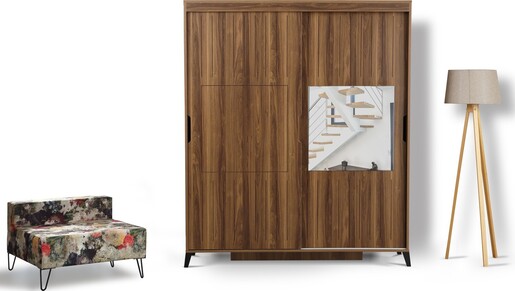 Garderoba, Pasific Home Fuga - 170 Ceviz Dolap