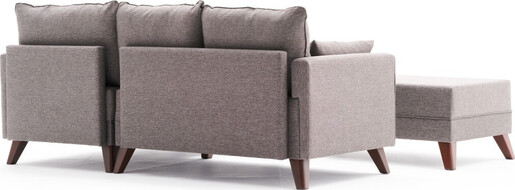 Kutna garnitura na razvlačenje, Smeđa, Bella Mini Corner Sofa Right - Brown