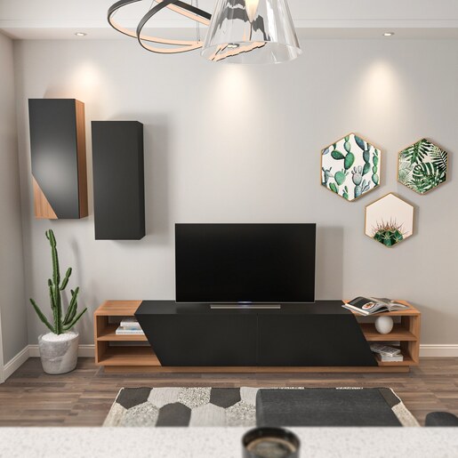 TV jedinica, Zebra - Black, Teak