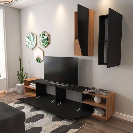 TV jedinica, Zebra - Black, Teak