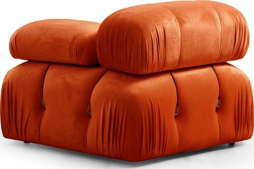 Trosjed Doblo 3 Seater ( L1-O1-Pouffe) Cream Bouclette