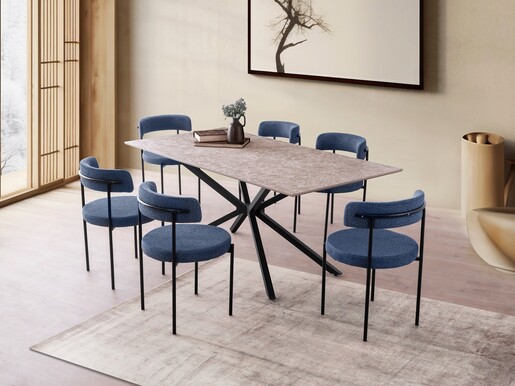 Stol za blagovaonicu NOX - 3003, siva boja Stone