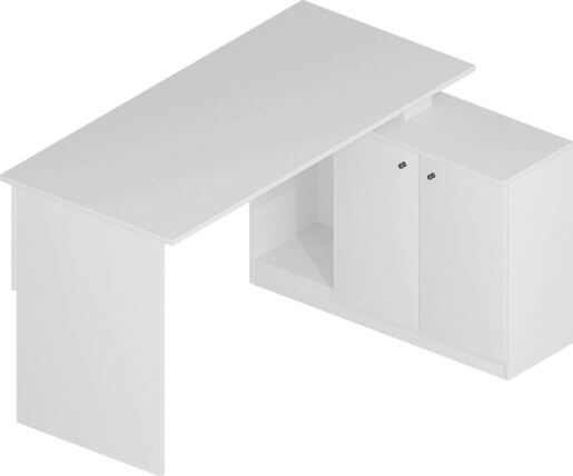 Radni stol, Bijela boja, Başak Çalışma Masası - White