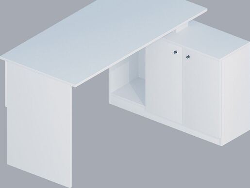 Radni stol, Bijela boja, Başak Çalışma Masası - White