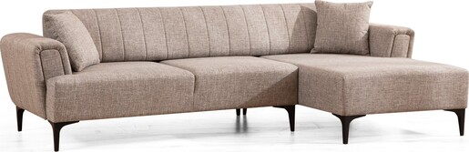 Kutna garnitura na razvlačenje Hamlet desni - svjetlo smeđa