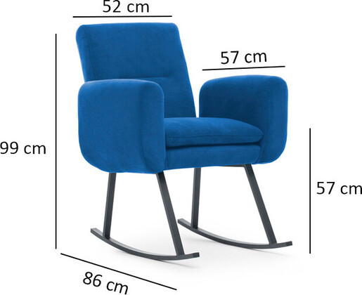 Stolica za ljuljanje, Plava, Kono - Blue