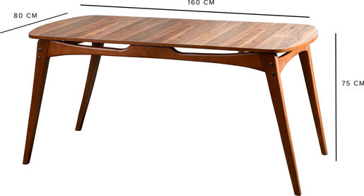 Stol za blagovanje, Orah, Touch - Wooden