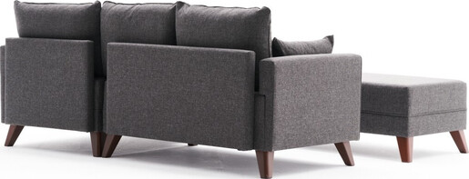 Kutna garnitura na razvlačenje, Antracit, Bella Mini Corner Sofa Right - Anthracite
