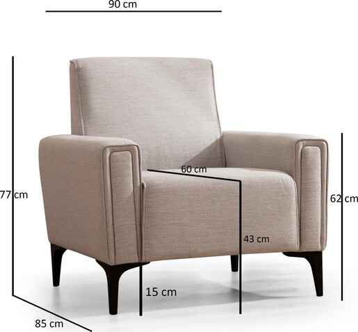 Fotelja Horizon - Ecru