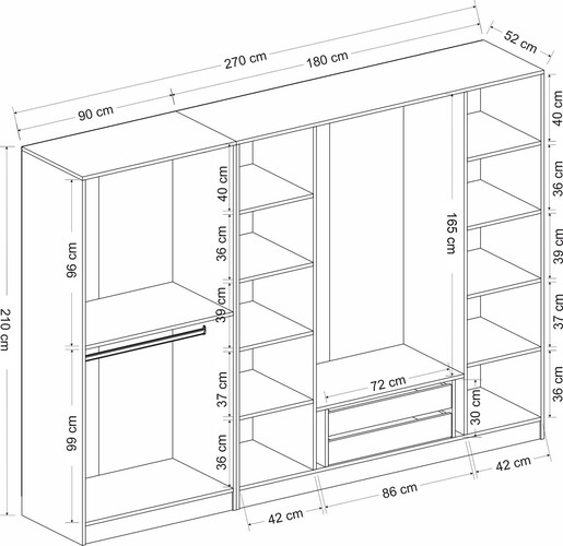 Garderoba, Kale - 7650