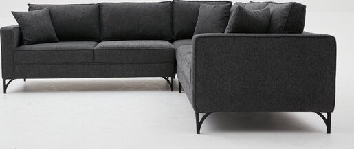 Kutna garnitura, Antracit Crno, Berlin - Anthracite, Black