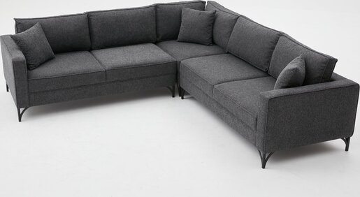 Kutna garnitura, Antracit Crno, Berlin - Anthracite, Black