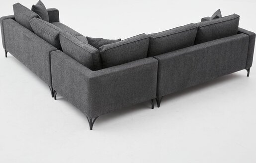 Kutna garnitura, Antracit Crno, Berlin - Anthracite, Black