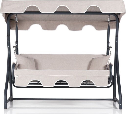 Vrtni trosjed za ljuljanje, višebojno boja, Olea 3 Kişilik Salıncak - Bej