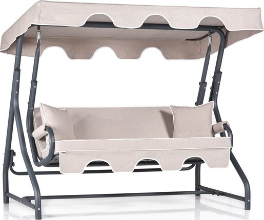 Vrtni trosjed za ljuljanje, višebojno boja, Olea 3 Kişilik Salıncak - Bej