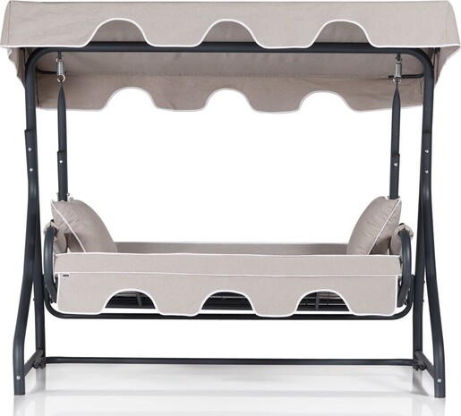 Vrtni trosjed za ljuljanje, višebojno boja, Olea 3 Kişilik Salıncak - Bej