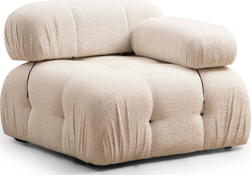Sofa, Krem, Bubble 1R - Cream Bouclette