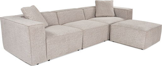 Kutna garnitura Lora (L1-O1-1R-POUFFE ) - Mocha