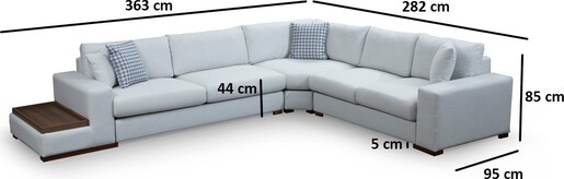 Kutna garnitura, Bež, Loop 23