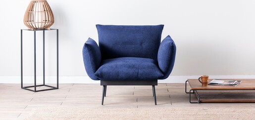 Fotelja, Mornarsko plava, Jax Solo - Navy Blue GR125