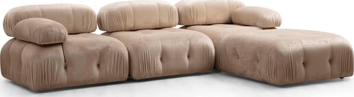 Tabure, Krem, Bubble Pouffe - Cream