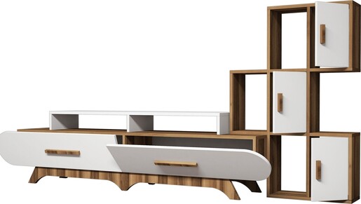 TV jedinica, Flora S - Walnut, White