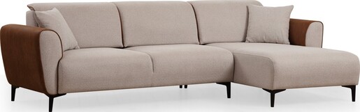 Kutna garnitura na razvlačenje Aren desni - bež, Cinnamon