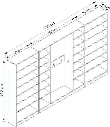 Stalak za hodnik, Noah - 8466