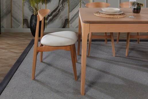 Set rastezljivi stol za blagovaonicu i stolice (5 komada) ERIC