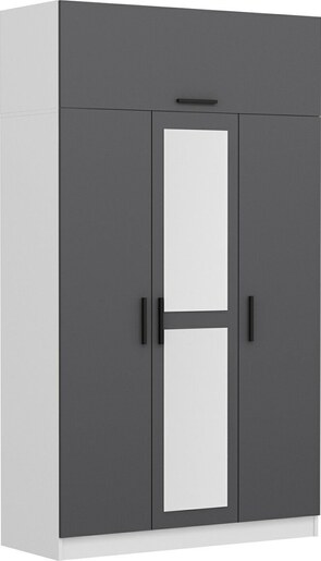 Garderoba, Minar 3 Kapak 255 - Anthracite, White