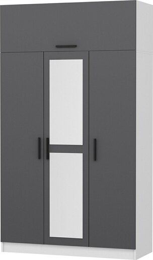 Garderoba, Minar 3 Kapak 255 - Anthracite, White