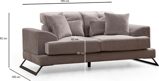 Dvosjed, Svijetlo siva, Frido - Light Grey