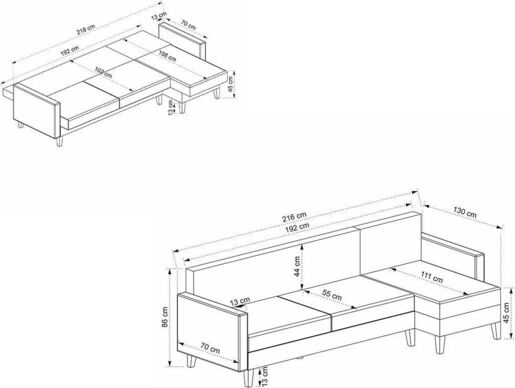 Kutna garnitura, Alkon - Light Grey