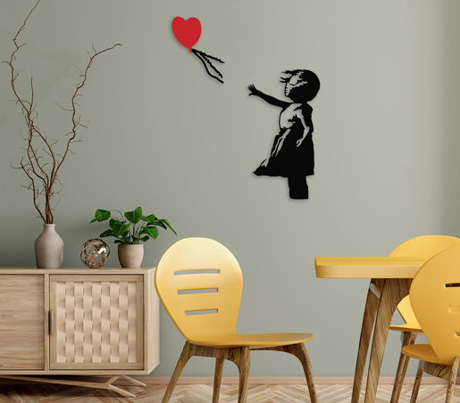 Metalna zidna dekoracija, Banksy - 14