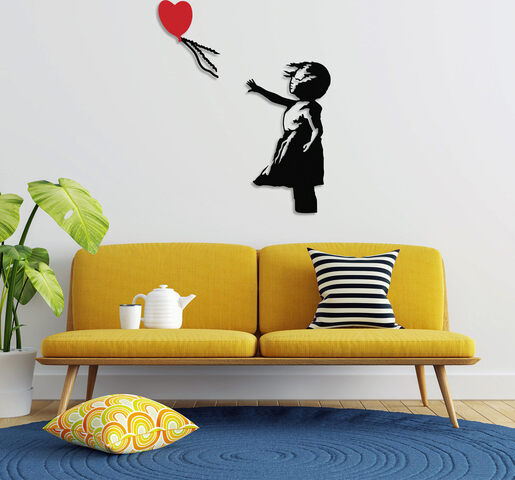 Metalna zidna dekoracija, Banksy - 14
