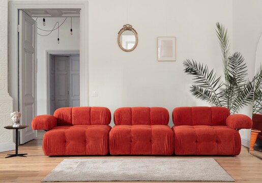 Trosjed Doblo 3 Seater ( L1-O1-1R) - Peach
