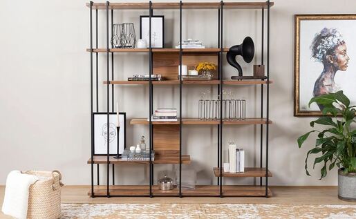 Polica za knjige COOPER, boja oraha