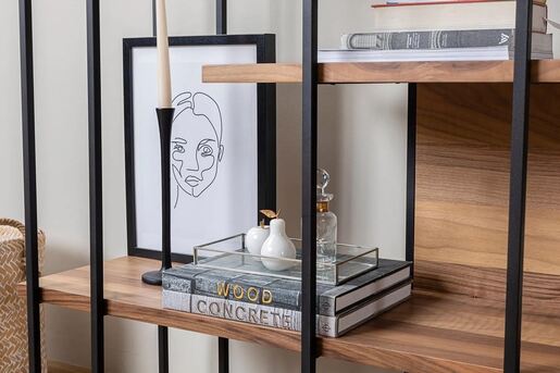 Polica za knjige COOPER, boja oraha