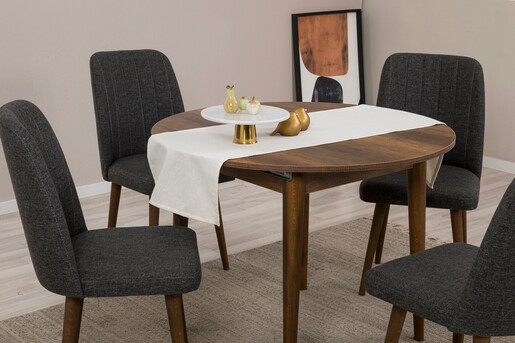 Proširivi blagavaonski stol i stolice (5 komada) Esmeralda