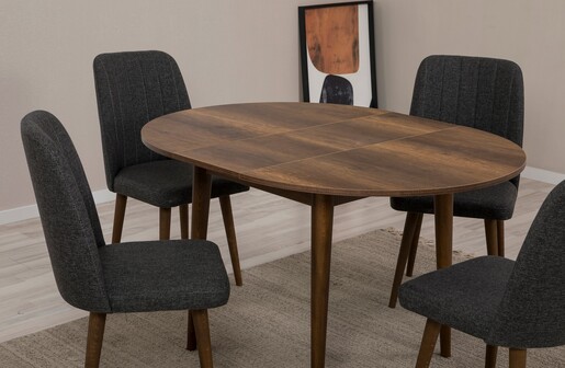 Proširivi blagavaonski stol i stolice (5 komada) Esmeralda