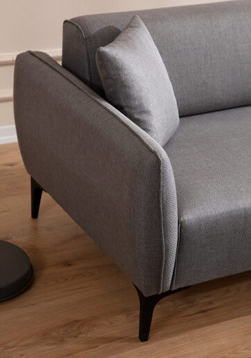 Kutna garnitura, Sivo, Belissimo Right - Grey