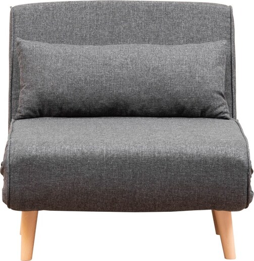Fotelja na razvlačenje, Tamno siva, Folde Single - Dark Grey