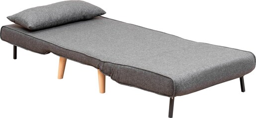 Fotelja na razvlačenje, Tamno siva, Folde Single - Dark Grey