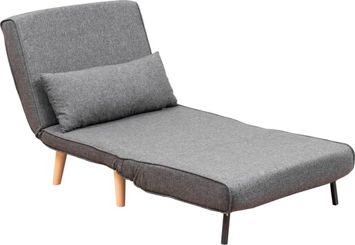 Fotelja na razvlačenje, Tamno siva, Folde Single - Dark Grey