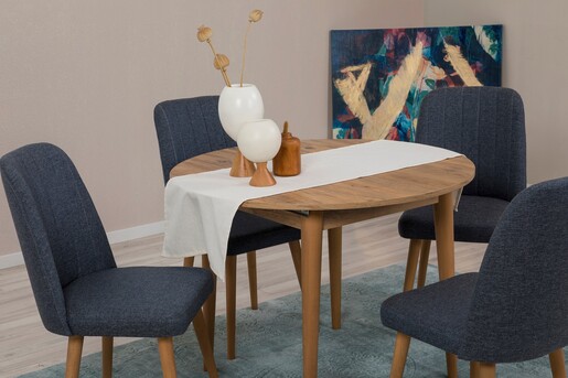 Proširivi blagavaonski stol i stolice (5 komada) Gabrielle