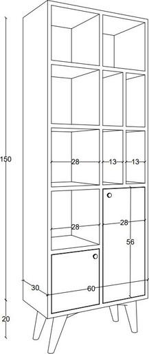 Polica za knjige, Lasko