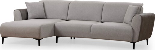 Kutna garnitura na razvlačenje Aren lijevi - sivi