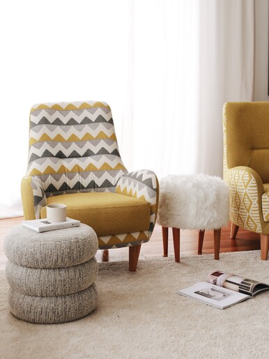 Fotelja Zikzak - žuta