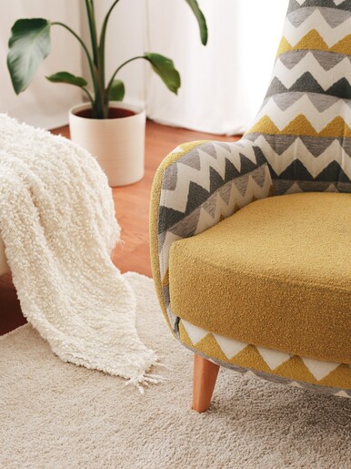 Fotelja Zikzak - žuta